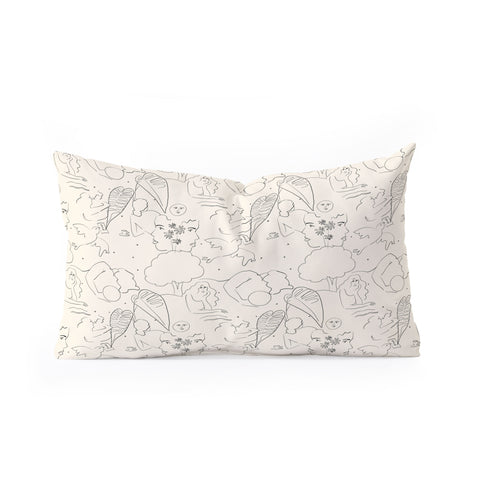 Alja Horvat Morning Dreams Oblong Throw Pillow