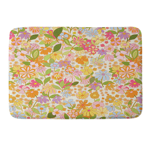 Alja Horvat Nostalgia in the garden Memory Foam Bath Mat