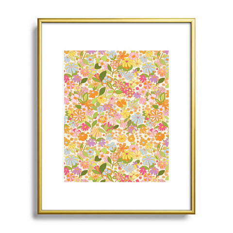 Alja Horvat Nostalgia in the garden Metal Framed Art Print