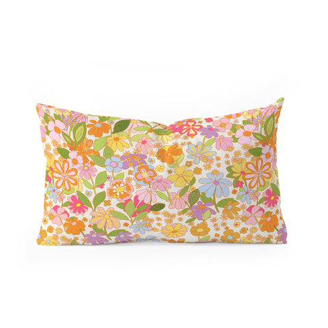 Alja Horvat Nostalgia in the garden Oblong Throw Pillow
