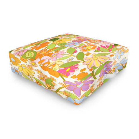 Alja Horvat Nostalgia in the garden Outdoor Floor Cushion