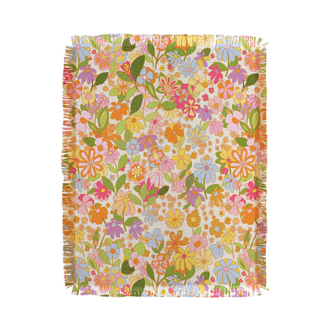 Alja Horvat Nostalgia in the garden Throw Blanket