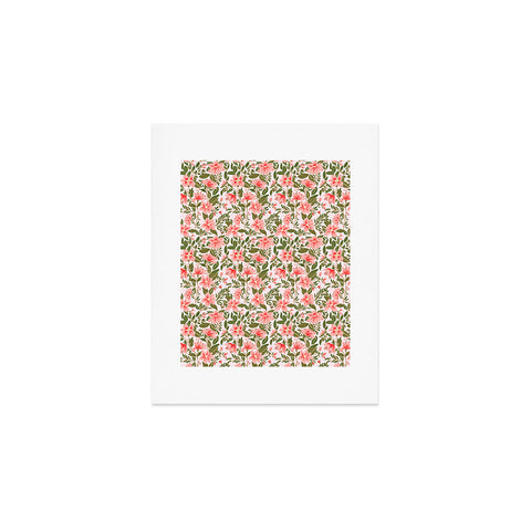 Alja Horvat Pink Botanical Pattern Art Print