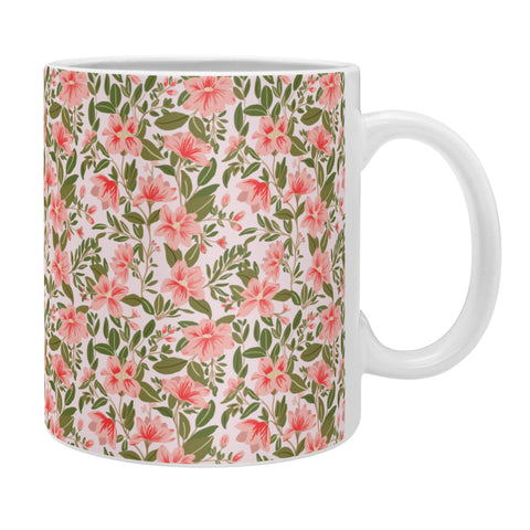 Alja Horvat Pink Botanical Pattern Coffee Mug