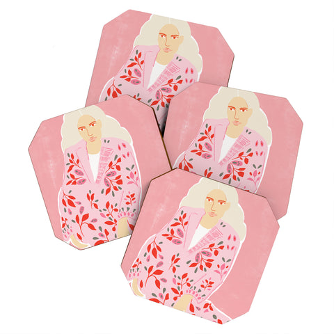 Alja Horvat Pink Lady Coaster Set