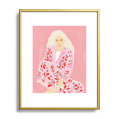 Alja Horvat Pink Lady Metal Framed Art Print