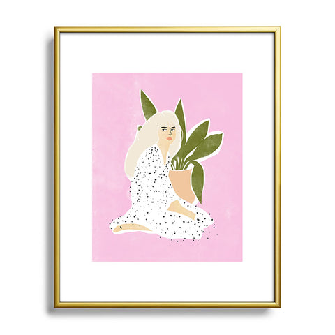 Alja Horvat Polka Dots Metal Framed Art Print