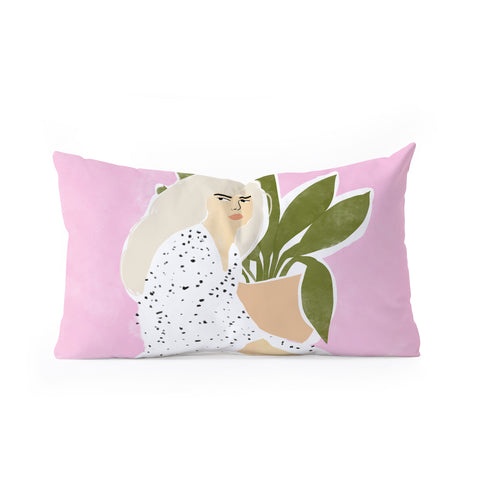 Alja Horvat Polka Dots Oblong Throw Pillow