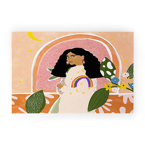 Alja Horvat Rainbow Sweater Welcome Mat