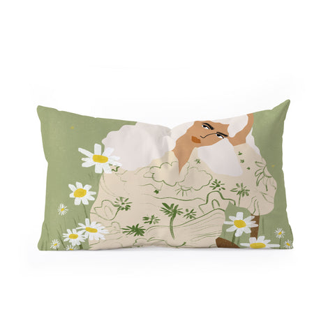 Alja Horvat Serenity I Oblong Throw Pillow