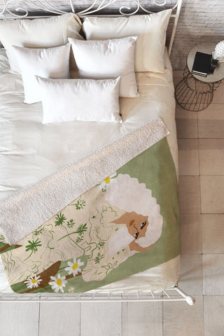 Alja Horvat Serenity I Fleece Throw Blanket