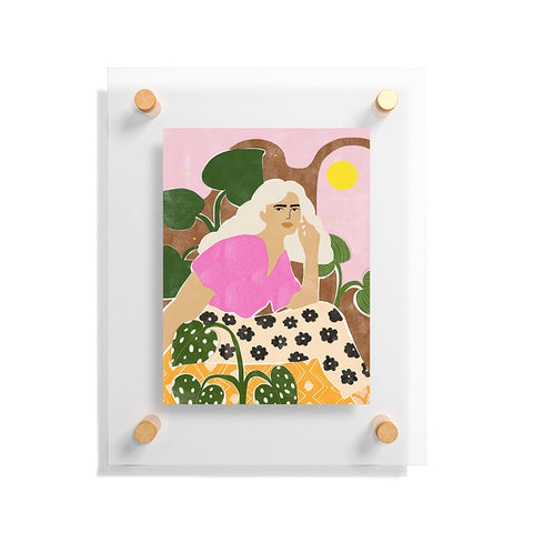 Alja Horvat Spending time with my plants Floating Acrylic Print