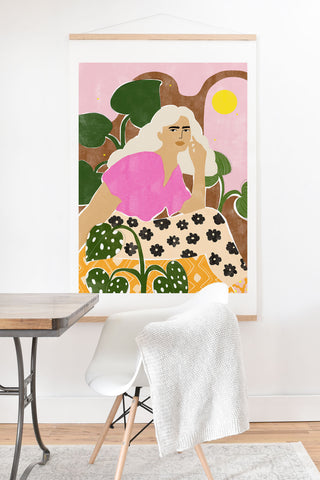 Alja Horvat Spending time with my plants Art Print And Hanger