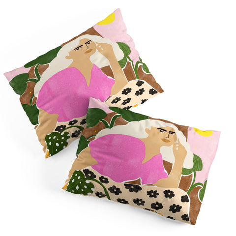 Alja Horvat Spending time with my plants Pillow Shams