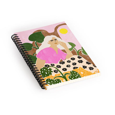 Alja Horvat Spending time with my plants Spiral Notebook