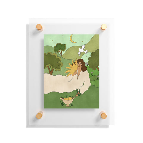 Alja Horvat Sun in her hands Floating Acrylic Print