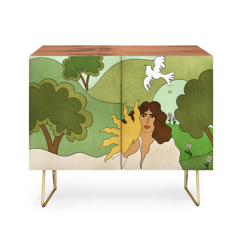 Alja Horvat Sun in her hands Credenza