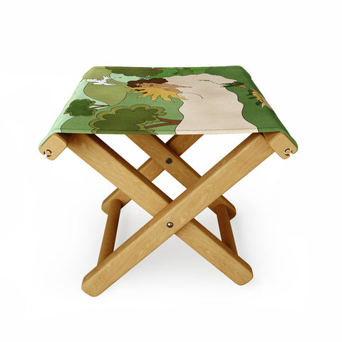 Alja Horvat Sun in her hands Folding Stool