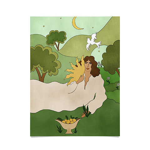 Alja Horvat Sun in her hands Poster