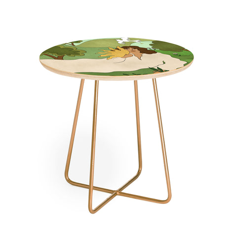 Alja Horvat Sun in her hands Round Side Table