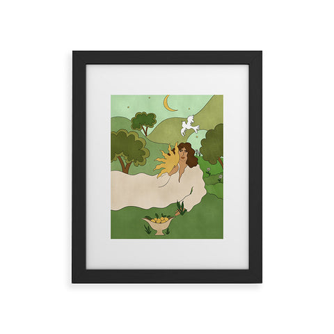 Alja Horvat Sun in her hands Framed Art Print
