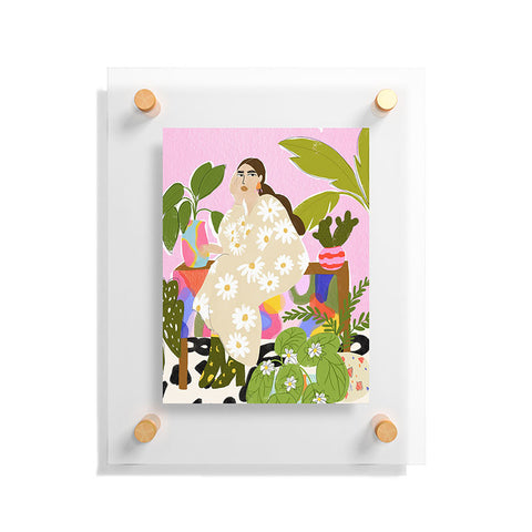 Alja Horvat Taking care of my plants Floating Acrylic Print