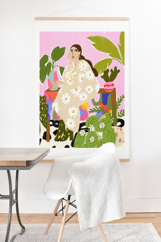 Alja Horvat Taking care of my plants Art Print And Hanger