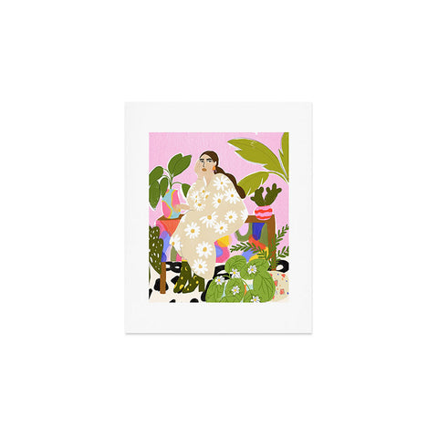 Alja Horvat Taking care of my plants Art Print