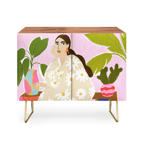 Alja Horvat Taking care of my plants Credenza