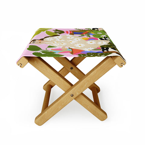 Alja Horvat Taking care of my plants Folding Stool