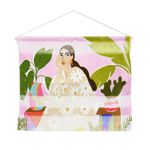 Alja Horvat Taking care of my plants Wall Hanging Landscape