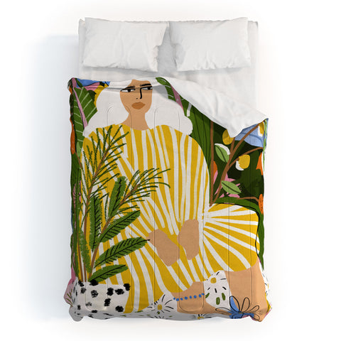 Alja Horvat The Jungle Lady Comforter