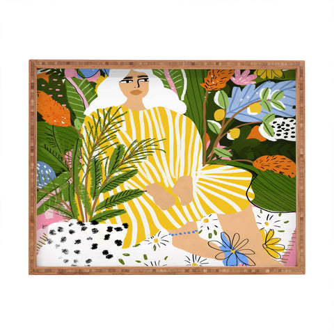 Alja Horvat The Jungle Lady Rectangular Tray