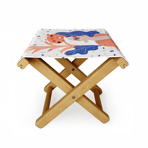 Alja Horvat Thinkin about kissin you Folding Stool