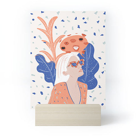 Alja Horvat Thinkin about kissin you Mini Art Print