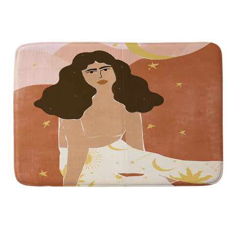 Alja Horvat Universe Has Your Back Memory Foam Bath Mat