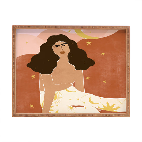 Alja Horvat Universe Has Your Back Rectangular Tray