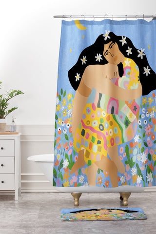 Alja Horvat Yin Yang Shower Curtain And Mat