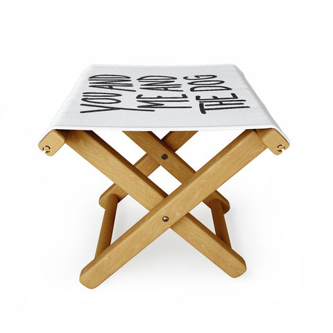 Alja Horvat You Me and Dog Folding Stool