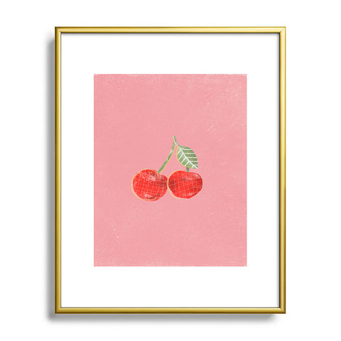 Alja Horvat Yummi Cherry Metal Framed Art Print
