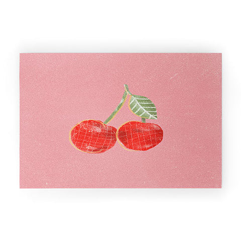 Alja Horvat Yummi Cherry Welcome Mat