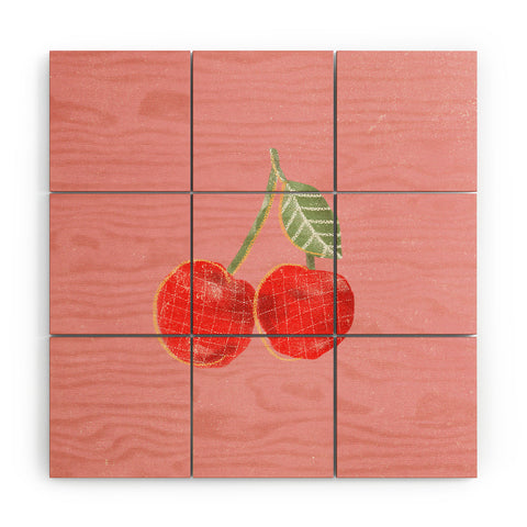 Alja Horvat Yummi Cherry Wood Wall Mural
