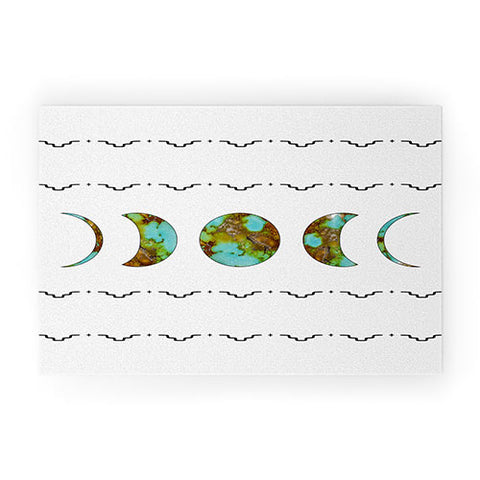 Allie Falcon Aztec Moon Welcome Mat