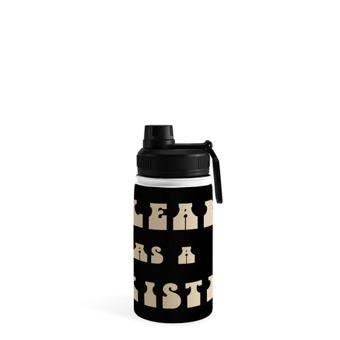 Allie Falcon Clean as a Whistle in Black Water Bottle