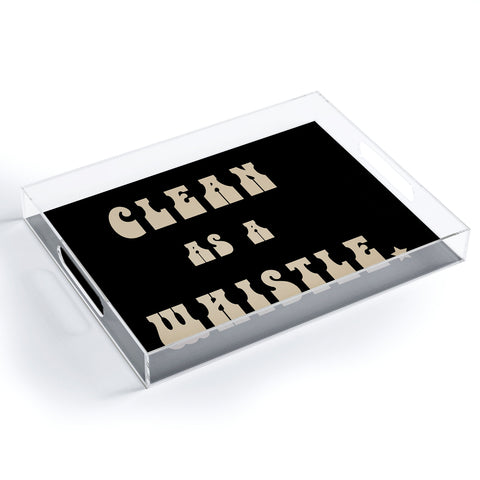 Allie Falcon Clean as a Whistle in Black Acrylic Tray