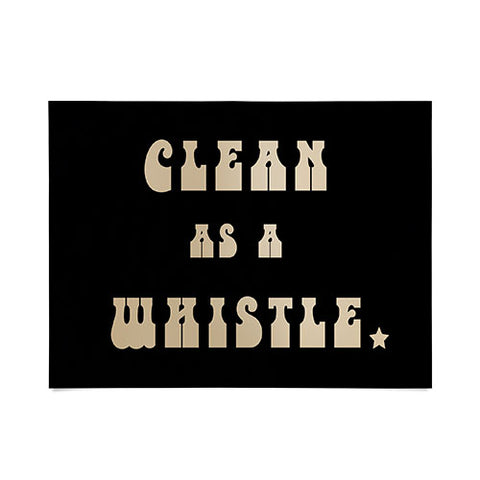 Allie Falcon Clean as a Whistle in Black Poster