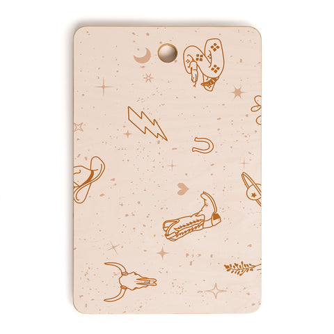 Allie Falcon Cowboy Things Cutting Board Rectangle