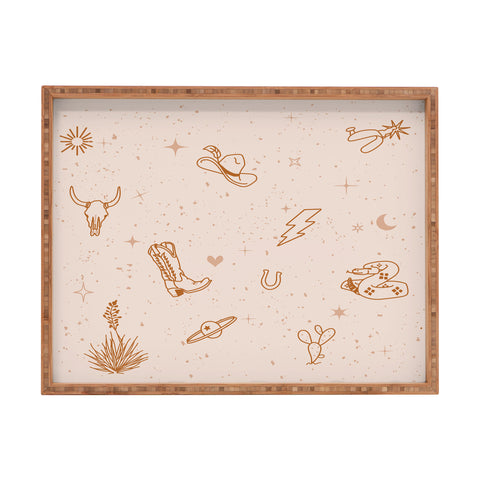 Allie Falcon Cowboy Things Rectangular Tray