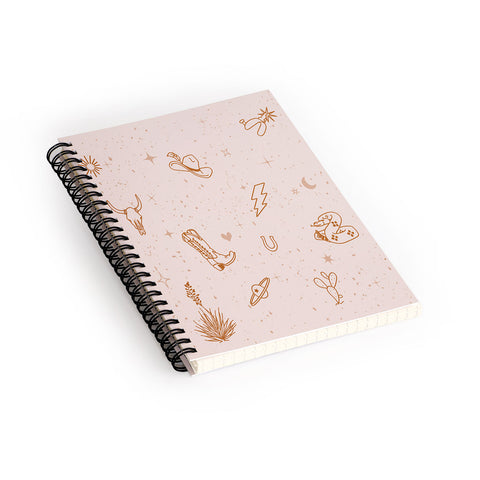 Allie Falcon Cowboy Things Spiral Notebook