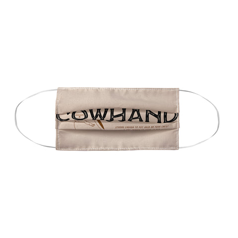 Allie Falcon Cowhand Coffee Rustic Face Mask